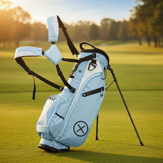Lightweight Golf Stand Bag with 4 Way Top Dividers for Men and Women, Only 4.2 Pounds, 8 Storage Pockets Including Cooler, Double Shoulder Straps, Womens Golf Club Bag