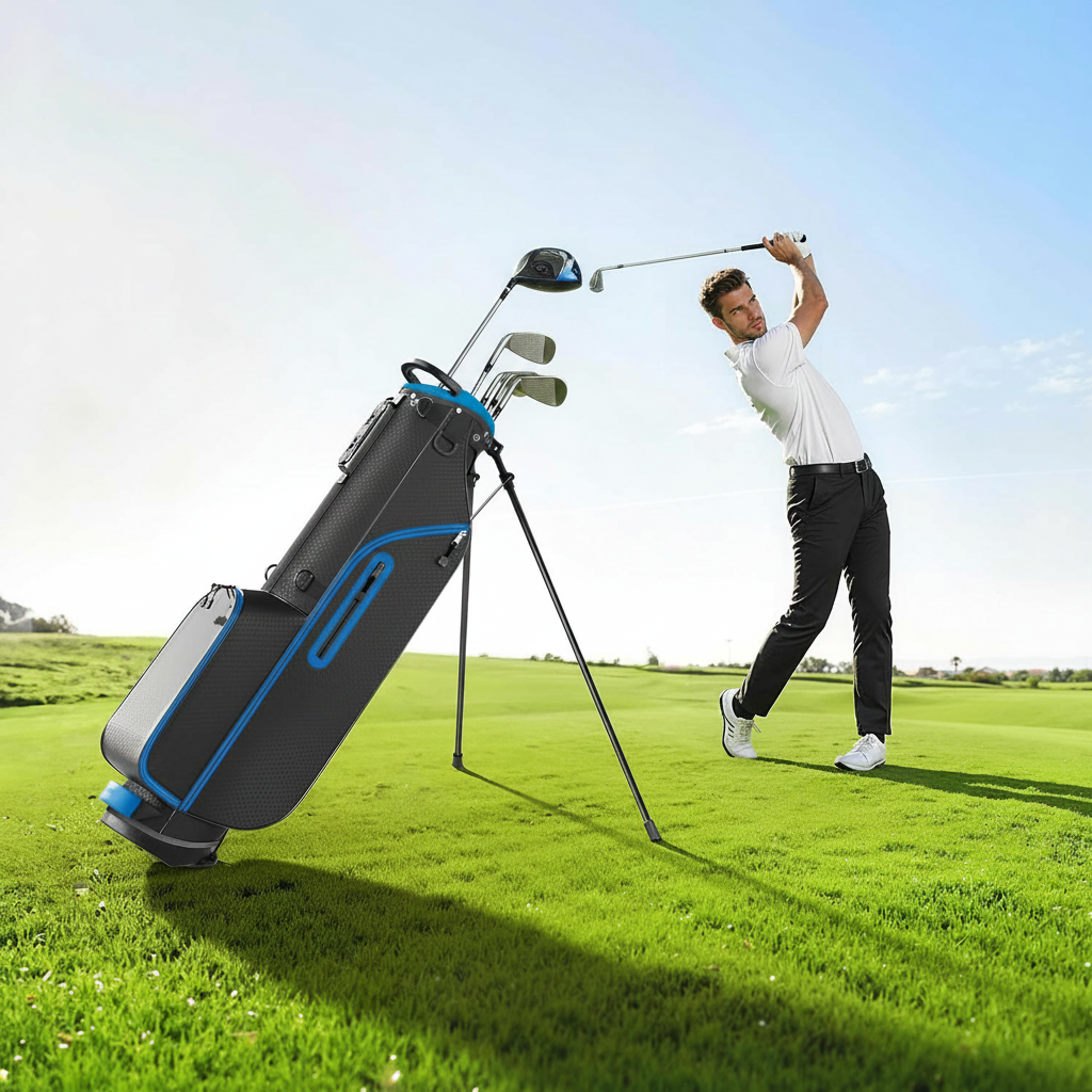 7 Pieces Golf Clubs Set for Men & Women - Complete Mens Golf Clubs Full Set Right/Left Handed Includes Stand Bag with Rain Hood, 1# Driver, 5# Hybrid, 7# PW# Irons and Putter