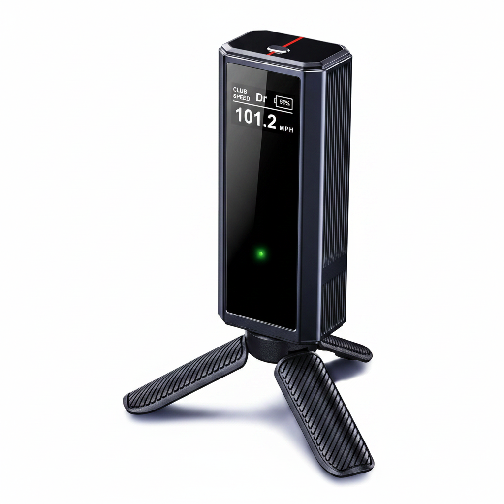 Portable Golf Launch Monitor Pro X1 Plus, Simulators for Home & Training, Mobile Launch Monitor for Golf Swing Analysis, Tracker & Swing Analyzer, Indoor Outdoor Use, up to 12 Hours Battery Life.