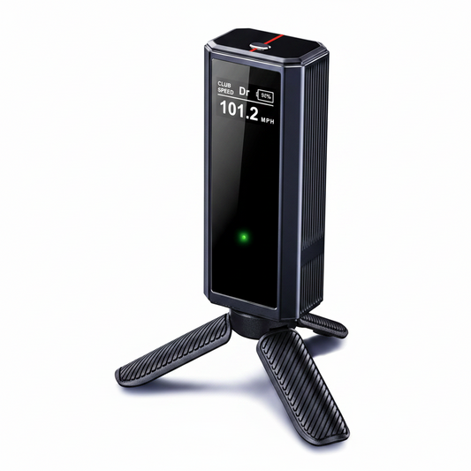 Portable Golf Launch Monitor Pro X1 Plus, Simulators for Home & Training, Mobile Launch Monitor for Golf Swing Analysis, Tracker & Swing Analyzer, Indoor Outdoor Use, up to 12 Hours Battery Life.